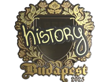 Sticker | History (Gold) | Budapest 2025