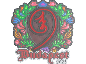 Sticker | nin9 (Embroidered) | Budapest 2025