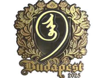 Sticker | nin9 (Gold) | Budapest 2025