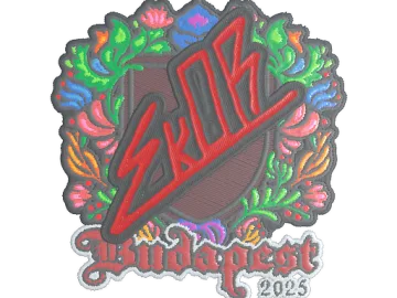 Sticker | sk0R (Embroidered) | Budapest 2025