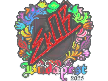 Sticker | sk0R (Holo) | Budapest 2025