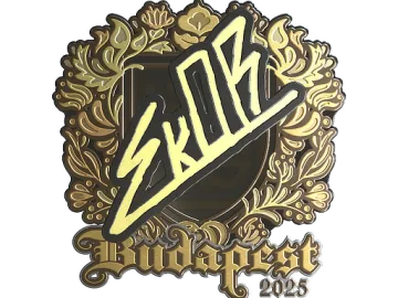 Sticker | sk0R (Gold) | Budapest 2025