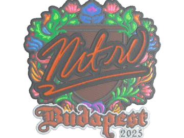 Sticker | nitr0 (Embroidered) | Budapest 2025