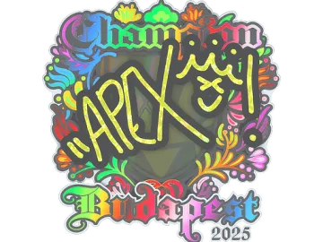Sticker | apEX (Holo, Champion) | Budapest 2025
