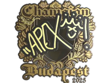 Sticker | apEX (Gold, Champion) | Budapest 2025