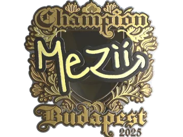Sticker | mezii (Gold, Champion) | Budapest 2025