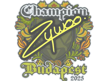 Sticker | ZywOo (Champion) | Budapest 2025