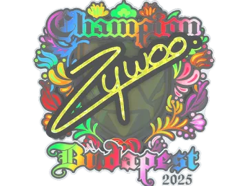 Sticker | ZywOo (Holo, Champion) | Budapest 2025