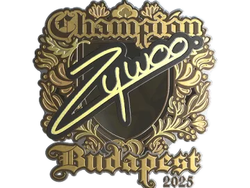 Sticker | ZywOo (Gold, Champion) | Budapest 2025