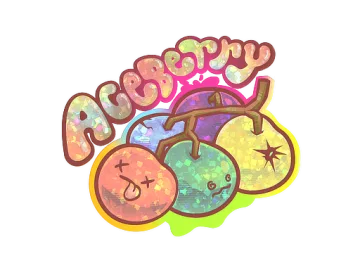 Sticker | Aceberry (Glitter)
