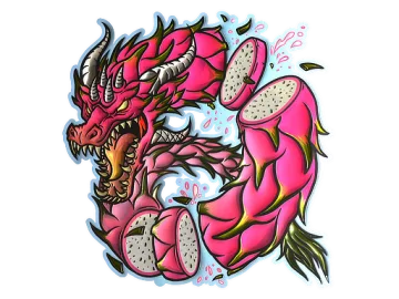 Sticker | Dragon Fruit (Foil)