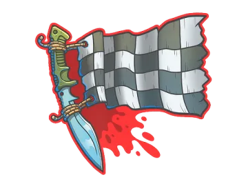 Sticker | Checkered Kukri