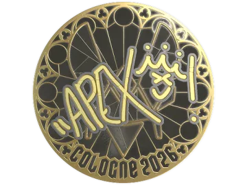 Sticker | apEX (Gold) | Cologne 2026