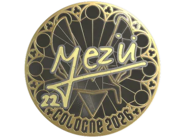 Sticker | mezii (Gold) | Cologne 2026