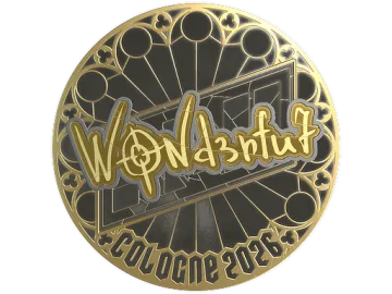 Sticker | w0nderful (Gold) | Cologne 2026