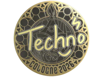 Sticker | Techno4K (Gold) | Cologne 2026