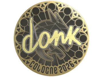 Sticker | donk (Gold) | Cologne 2026