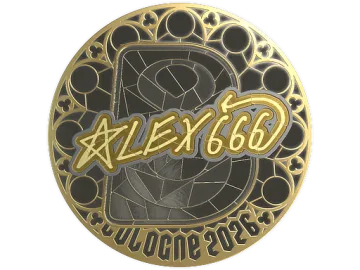 Sticker | alex666 (Gold) | Cologne 2026