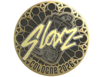 Sticker | slaxz- (Gold) | Cologne 2026
