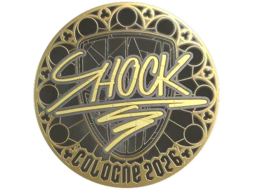 Sticker | SHOCK (Gold) | Cologne 2026