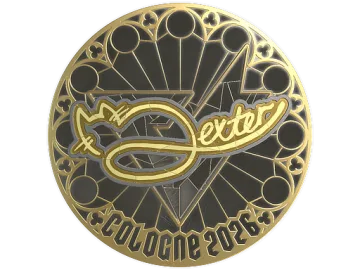 Sticker | dexter (Gold) | Cologne 2026
