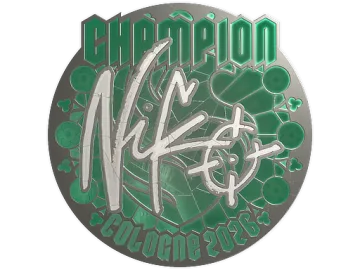 Sticker | NiKo (Foil, Champion) | Cologne 2026