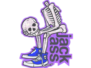 Sticker | Head In Hands (Glitter)