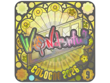 Sticker | w0nderful (Holo, Ranked) | Cologne 2026