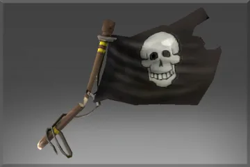 Inscribed Pirate Slayer's Black Flag