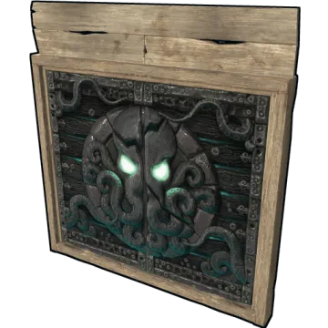 Tomb Of The Octopus Wooden Double Door