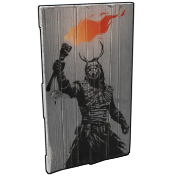 Flamebearer Wooden Door