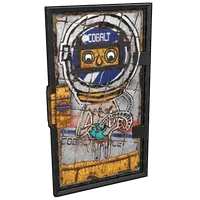 Cobalt Graffiti Door