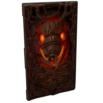 Wild Hunt Wooden Door