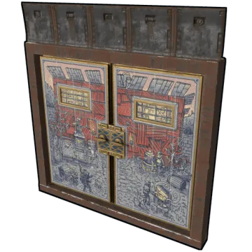 Porcelain Armored Double Door