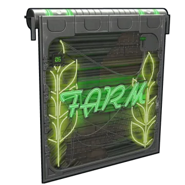 Neon Farm Door
