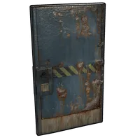 Hazard Metal Door