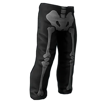 Skeleton Costume Burlap Pants