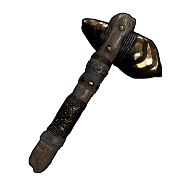 Gold Ore Stone Hatchet