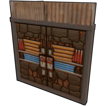 Pixel Metal Double Door