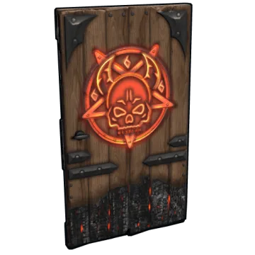 El Diablo Wooden Door