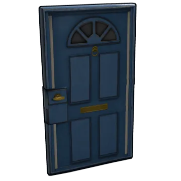 Blue Exterior Door