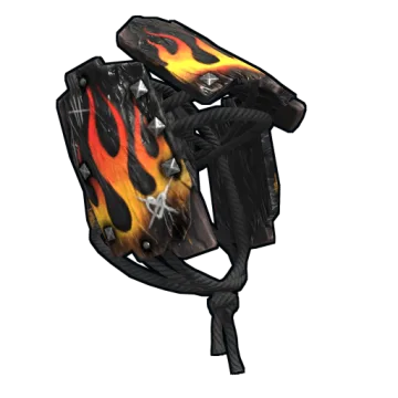 Flame Anarchy Wood Armor Helmet
