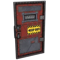 Keep Out Armored Door