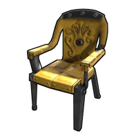 Yellow Ornate Chair