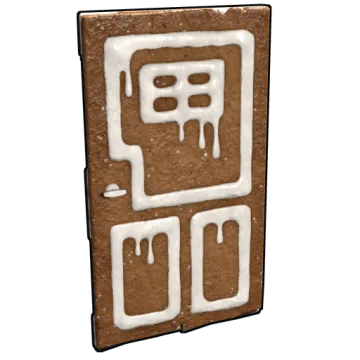 Gingerbread Wooden Door