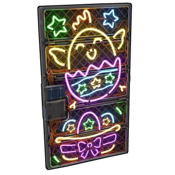 Neon Rise Sheet Metal Door