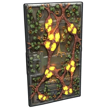 Plague Metal Door