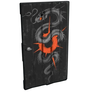 Serpent Lightkeeper Wooden Door