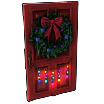 Christmas Wooden Door