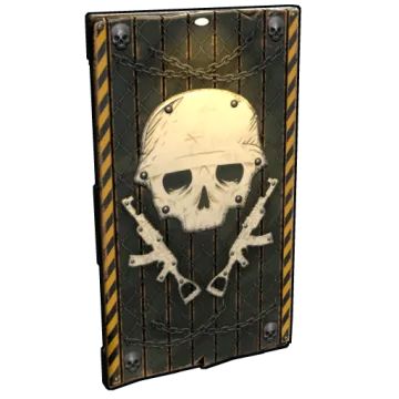 Danger Zone Wooden Door